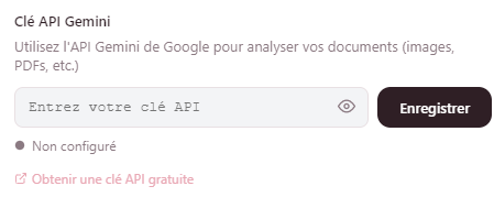 Gemini API configuration